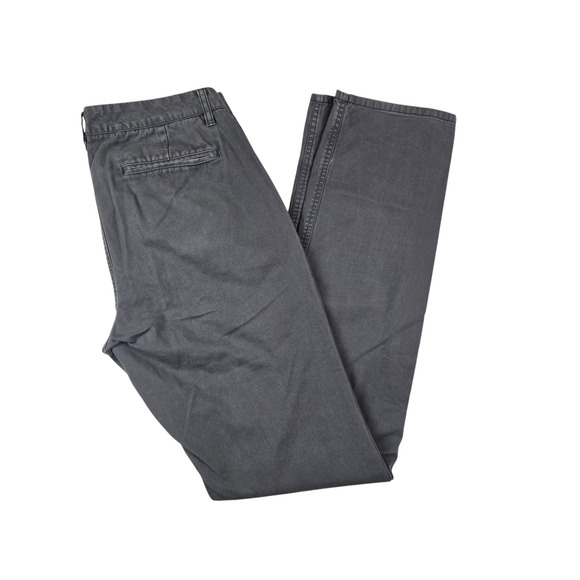 Bonobos Washed Chino Slim Fit Gray Trousers Mens Pants Straight Leg 34x36 - Picture 1 of 6